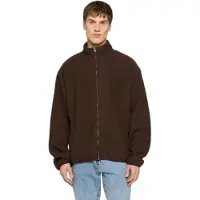DEF Teddy Full Zip Sweatshirt Marron S Homme