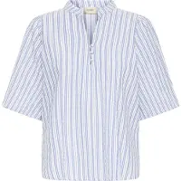 Fransa Chemisier bleu marine / blanc