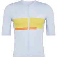 Adidas T-Shirt fonctionnel 'Tempo Neo Heritage' bleu clair / jaune / orange / blanc