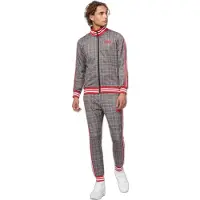 Lonsdale Survêtement grenadine / noir / blanc