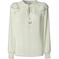 Pepe Jeans pour femme. PL3051286 Chemisier Miriam blanc (XS), Casuel, Polyester, Manche longue