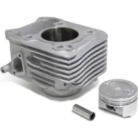 Airsal Piaggio 3v 125cc Aluminium 52 Mm Cylinder Kit Argenté