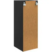 vidaXL Armoire murale, 33 x 34,5 x 90 cm, panneaux de particules, noire