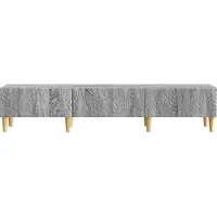 vidaXL Meuble TV 147 x 34,5 x 30 cm Gris Bois de Sonoma