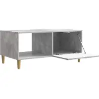 vidaXL Table basse gris béton 90 x 50 x 40 cm en aggloméré