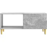 vidaXL Table basse gris béton 90 x 50 x 40 cm en aggloméré