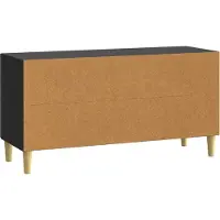 vidaXL Meuble TV 99 x 34,5 x 50 cm Noir Panneau de particules