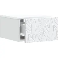 vidaXL Cabinet de chevet mural Blanc 49 x 34,5 x 20 cm