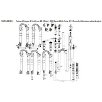 RockShox Recon Xc/sl/race 80/120 Mm Fork Spring Sealhead Noir