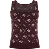 GUESS W4br0cz3jd2 Sleeveless T-shirt Violet L Femme