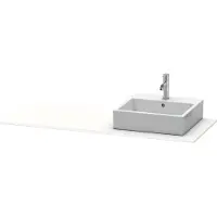 Duravit Console XSquare, 1 découpe à droite, 1400x16x550mm, XS060GR8484