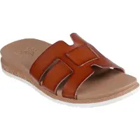 SKECHERS Bobs Desert Kiss Low - Peak Look Open Teen - Cognac - Maat 41
