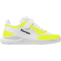 Kempa Kourtfly Kids - blanc/fluo jaune, Taille:32