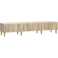 vidaXL Meuble TV 147 x 34,5 x 30 cm en bois d'ingénierie chêne Sonoma