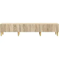vidaXL Meuble TV 147 x 34,5 x 30 cm en bois d'ingénierie chêne Sonoma