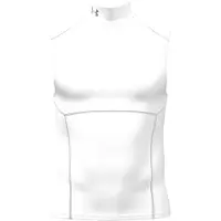 Under Armour Hg Elite Sleeveless Mock Sleeveless T-shirt Blanc S / Regular Homme