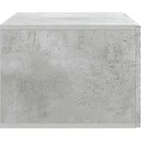 vidaXL Meuble TV mural 98 x 31 cm Gris béton Panneau de bois