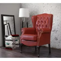 AEA Fauteuil à oreilles Fauteuil Club TV Chaise Coussin Canapé 1 place Relax Chesterfield