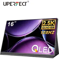 StarTech.com Moniteur portable - 39,6 cm 2,5K IPS - 2560×1600 16:10 - 120 Hz FreeSync - Mat - HDMI - Prise UE