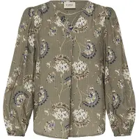 Fransa Chemisier beige / olive