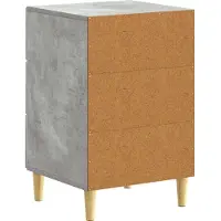 vidaXL Table de chevet Gris béton 43 x 39,5 x 66,5 cm