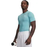 Under Armour Haut Compression Armour UA HG - Bleu, Bleu