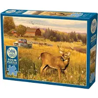 Cobble Hill Puzzle de 500 pièces « Cerf dans un champ » 113159