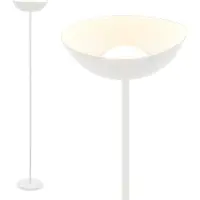 Briloner Estate Lampadaire LED sans fil, à intensité variable, tactile, recharge USB-C, sans fil, blanc, 170 x Ø25 cm