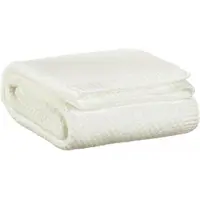 Vivaraise Plaid Tricot Recyclé En Polyester Recyclé Neige 130 X 160