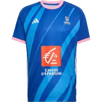 Adidas Maillot 'FFHB' bleu / bleu roi / orange / rose