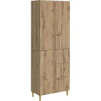 vidaXL , ensemble de deux armoires, matériau de bois