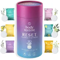 Body Restore Reset Shower Steamers galets de douche parfums Spring Botanical Mix 6 pcs