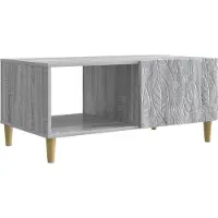 vidaXL Table basse Sonoma gris, 90 x 50 x 40 cm, en panneaux de particules