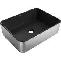 Mexen Catia lavabo à poser 48 x 37 cm, noir mat/argent motif géométrique - 21314873