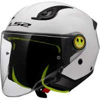 LS2 Of622 Funny Ii Junior Open Face Helmet Blanc M Enfants