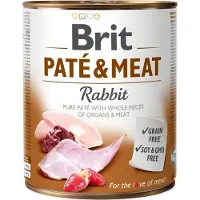 Brit Pate&Meat rabbit - pâtée de lapin pour chiens - 6x800 g