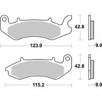 SBS Revêtement scooter 234HF (jeu par disque) Street Ceramic