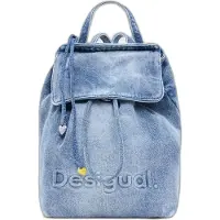 Desigual Sac a dos HALF LOGO DENIM LUENA femmes - Bleu - Unique