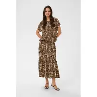 Kaffe Jupe 'KAMaxi' beige clair / cappuccino / noir