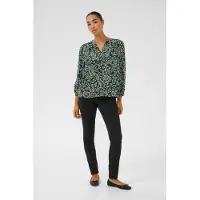 Kaffe Chemisier 'KAJanne' vert / vert pastel / noir