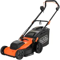 Black & Decker Tondeuse à gazon électrique BLACK + DECKER 40 cm, 1800 W, poignée de vélo