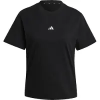 Adidas T-shirt fonctionnel 'ESSENTIALS SMALL LOGO COTTON' noir
