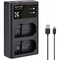 K&F Concept EN-EL15 Chargeur double batterie USB-C