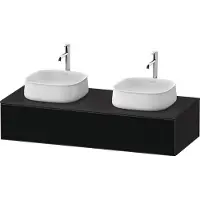 Duravit Zencha Meuble sous-lavabo sur console, 1300x550mm,1 tiroir, 2 découpes, ZE4813B63800000