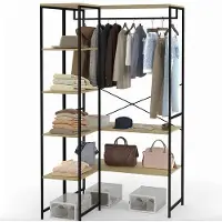 OEM Meuble d'angle de style industriel en bois massif, hauteur 123 cm – haute qualité – durable – élégant – look moderne – pour le salon