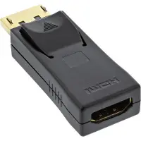 InLine adaptateur DisplayPort, DP sur HDMI, 4K2K, avec audio, noir