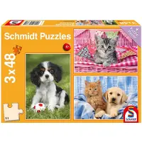 Schmidt Jeux PZ.M.LIEB.HAUSTIER- BABYS 3X48T BABYS 3X48T