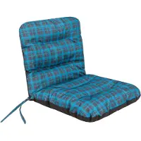 Hobbygarden Coussin pour chaise de jardin "Natalia" 96×48 cm - 7 cm d'épaisseur, hydrofuge & résistant aux UV, facile d'entretien, avec bandes de fixation |