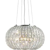 Ideal Lux Suspension chromée CALYPSO 3 ampoules
