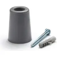 Inofix Stop Portes Vis Gris Caoutchouc